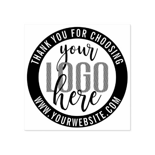 Thank You Simple Website Business Logo Rubber Stamp