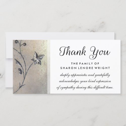 Thank You Simplicity Sympathy Card