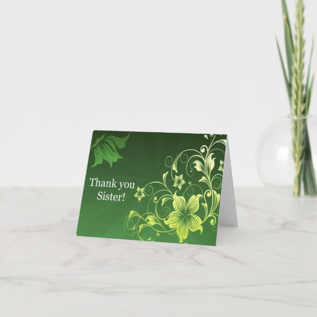 Thank you Sister! Card (Front)