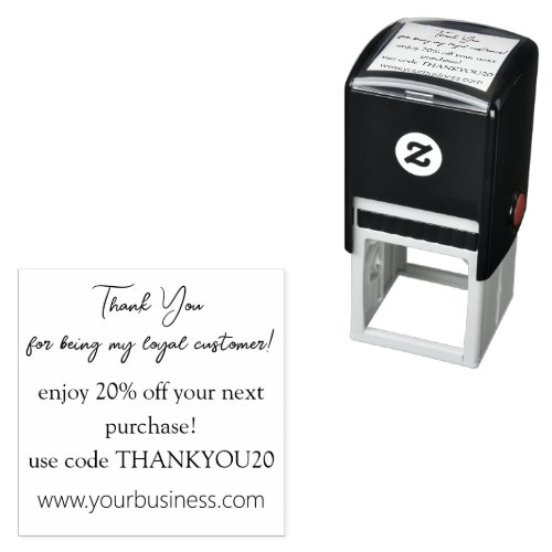 thank you small business discount self_inking stamp