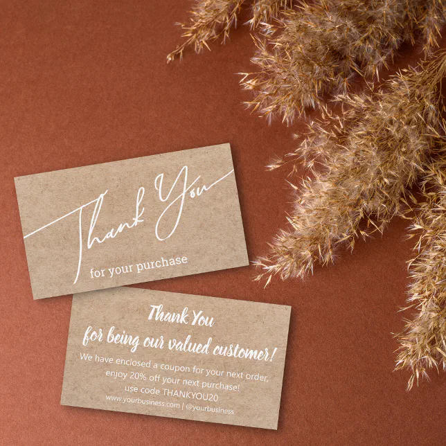 100 Custom Thank You Loyalty Punch Cards | Gray & White Small Business Reward Cards 2" X 3.5" - Made In USA