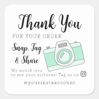Thank You Snap Tag and Share Social Media Sticker