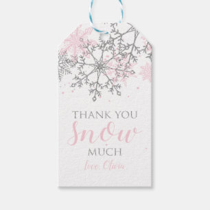 Thank you SNOW much Winter Onederland favor tags