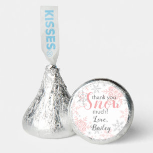 Thank You SNOW Much Winter ONEderland Pink Flakes Hershey®'s Kisses®