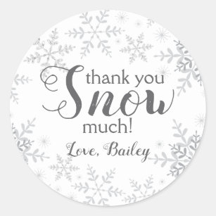 Thank You Snow Much Frozen Birthday Party Favor Stickers or Tags – Scrap  Bits