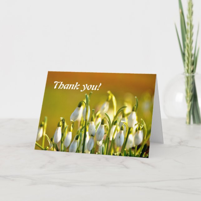 Thank you Snowdrops Flowers (Front)
