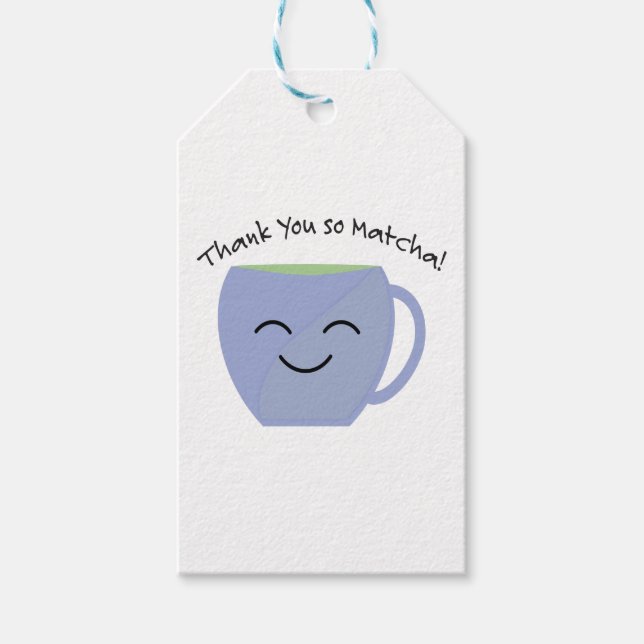 Thank You So Matcha Gift Tags (Front)