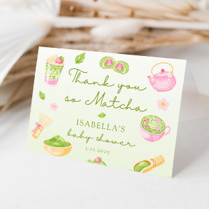 Thank you so Matcha Tea Baby Girl Shower