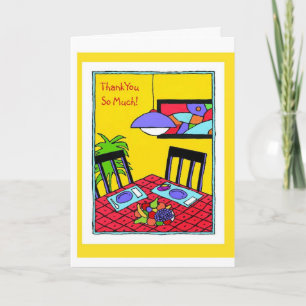 Thank You-So Much! Letterpress Thank You Card