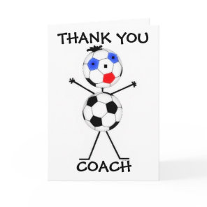 Thank You Soccer Coach Card