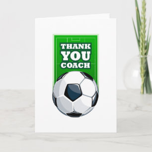 thank you soccer coach card