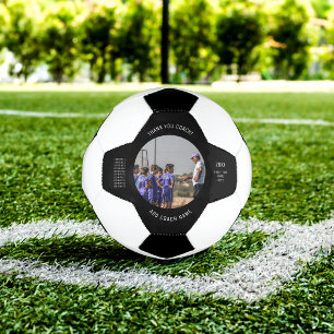 Thank You Soccer Coach Custom Team Photo & Names Ball