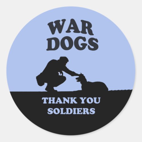 Thank You Soldiers Classic Round Sticker