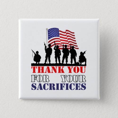 Thank You Soldiers Memorial Day Buttons