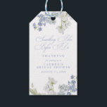 Thank You Something Blue Before I Do Bridal Shower Gift Tags<br><div class="desc">Express your gratitude in style with our "Thank You Something Blue Before I Do" Bridal Shower Gift Tags. These elegant tags add the perfect finishing touch to your bridal shower favors, featuring a delicate design of soft blue florals that beautifully embrace the traditional "something blue" motif. Each tag is carefully...</div>