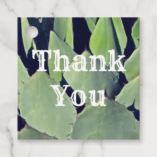 Thank You Southwestern Style Agave Appreciation Favor Tags