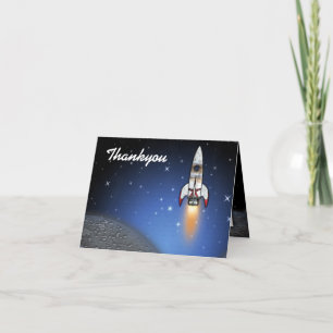 Thank You - Space Rockets Card