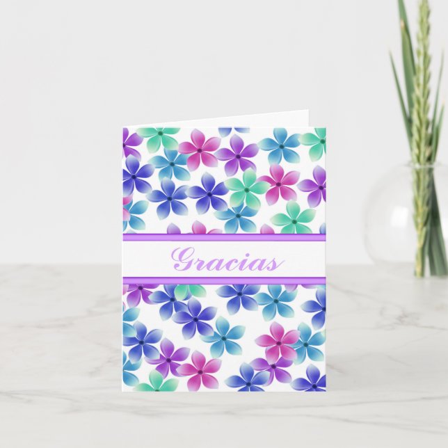 Thank You Spanish w/ blank inside Card (Front)