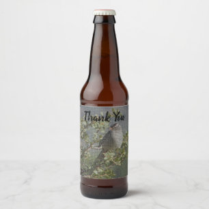 Thank You Sparrow on Branch Mosaic Appreciation Beer Bottle Label