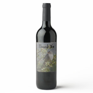 Thank You Sparrow on Branch Mosaic Appreciation Wine Label