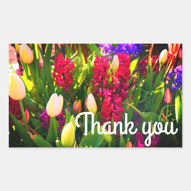 Thank You Spring Flowers #5 Stickers (Front)