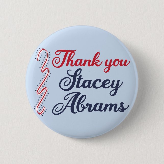 Thank You Stacey Abrams Button (Front)