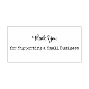 “Thank You” Star Accent Rubber Stamp