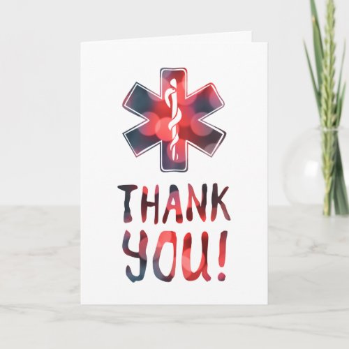 thank you star of life card