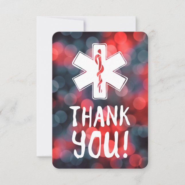 thank you star of life invitation (Front)