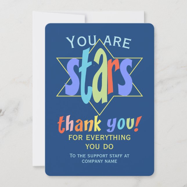 Thank You Stars Staff Group Company (Front)