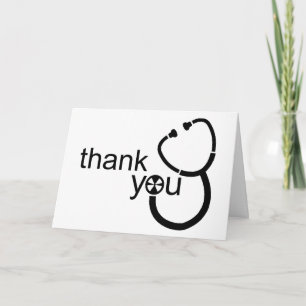 Thank You Stethoscope Card