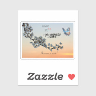 thank you sticker