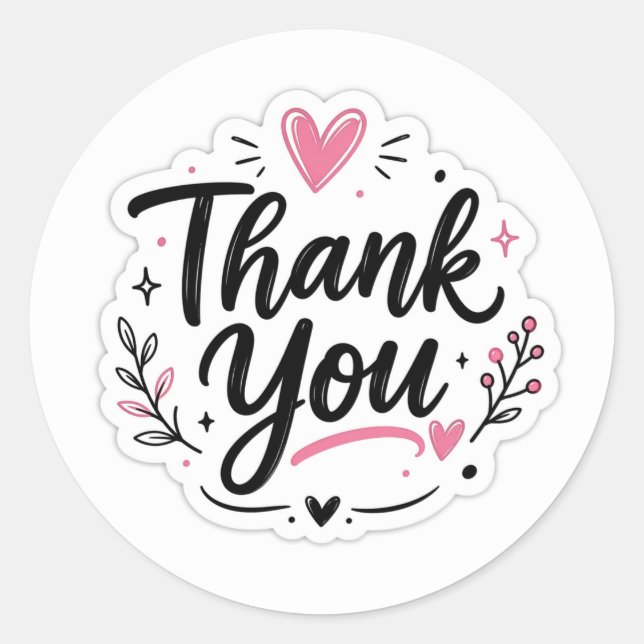Thank You Sticker (Front)