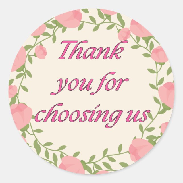 Thank you sticker (Front)