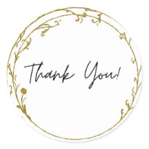 Thank you sticker
