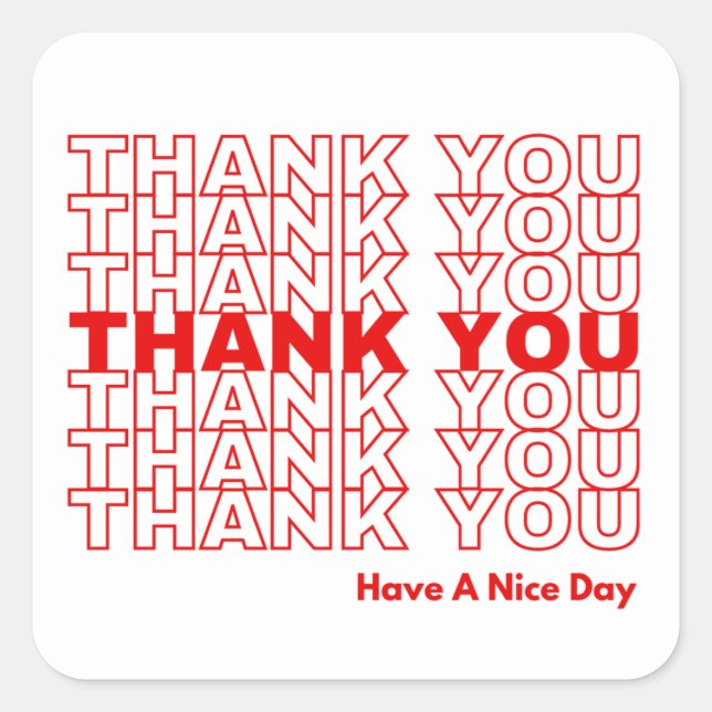 Thank You Sticker (Front)