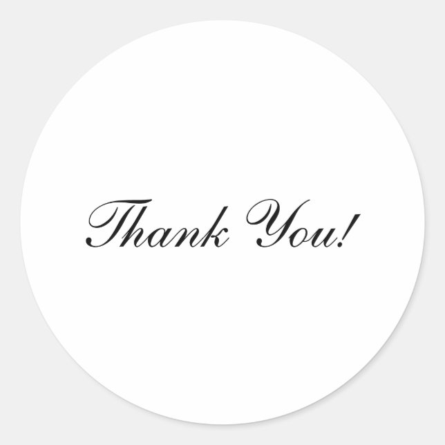 Thank You Sticker (Front)