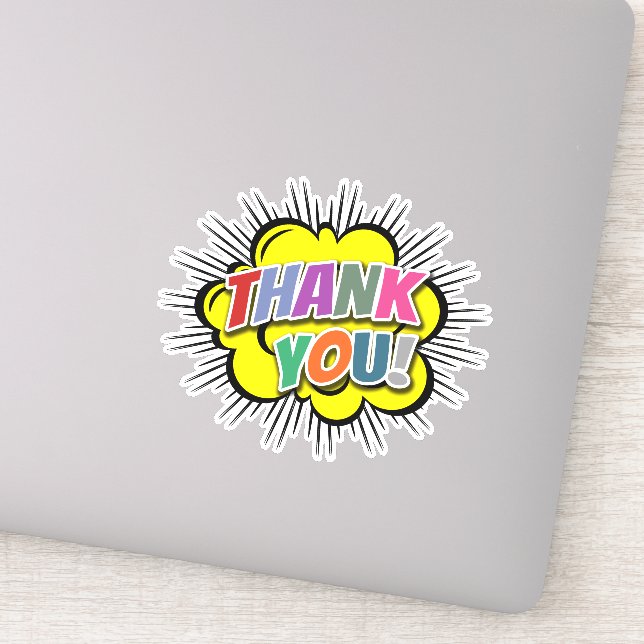 Thank you sticker (Detail)