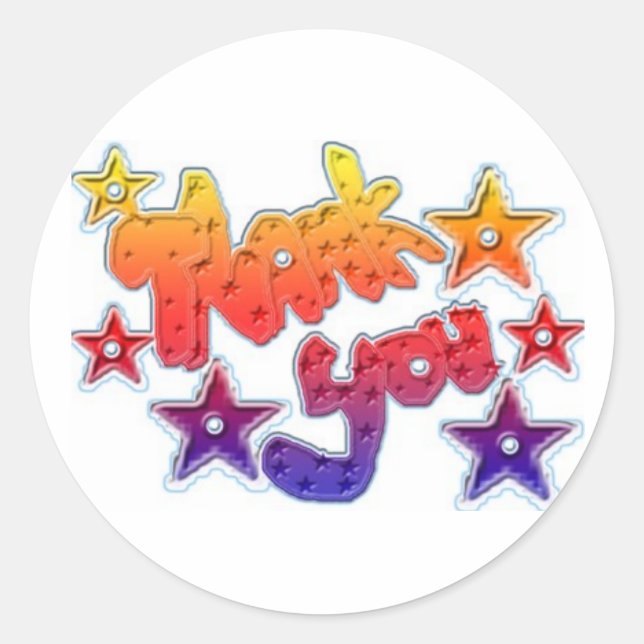 thank you sticker (Front)