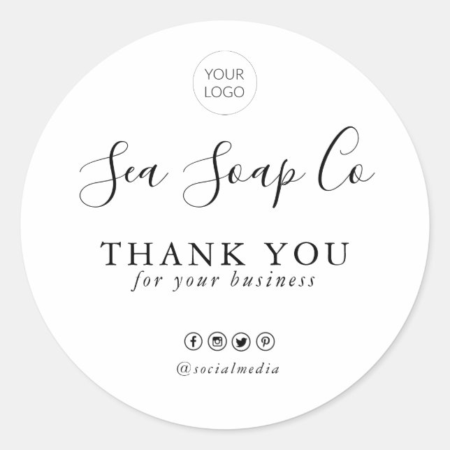 Thank You Sticker | Business (Front)