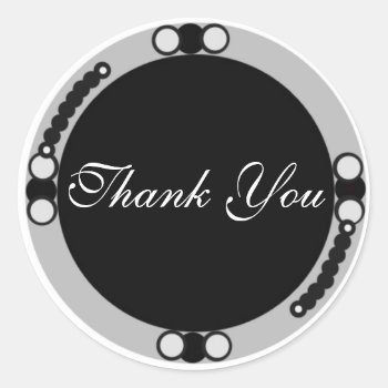 Thank You Sticker / Envelope Seal by E_MotionStudio at Zazzle