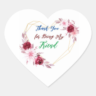 Thank you Sticker for friend