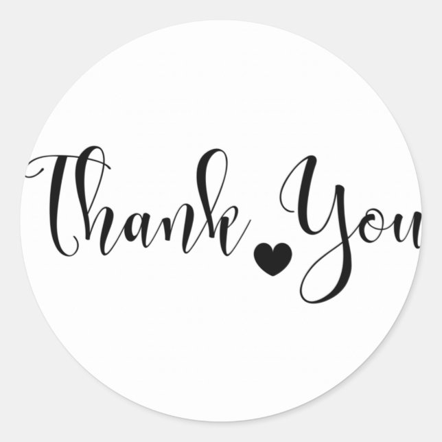 Thank you sticker label (Front)