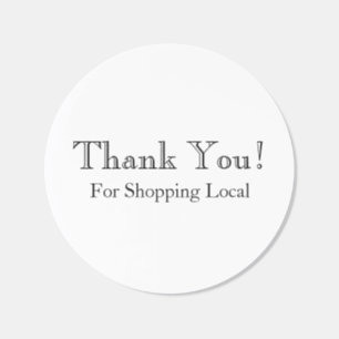 Thank You Sticker - Local Small Business Supplies