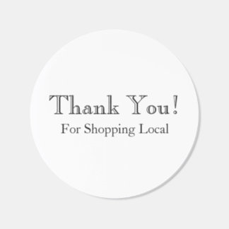 Thank You Sticker - Local Small Business Supplies