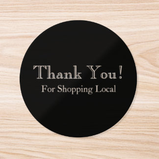 Thank You Sticker - Local Small Business Supplies