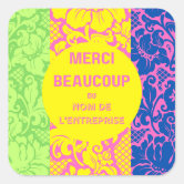 Merci Beaucoup Sticker, Zazzle in 2023