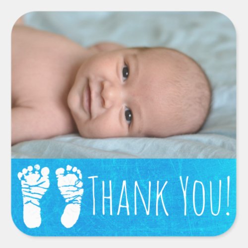 Thank You Sticker with your babys photo
