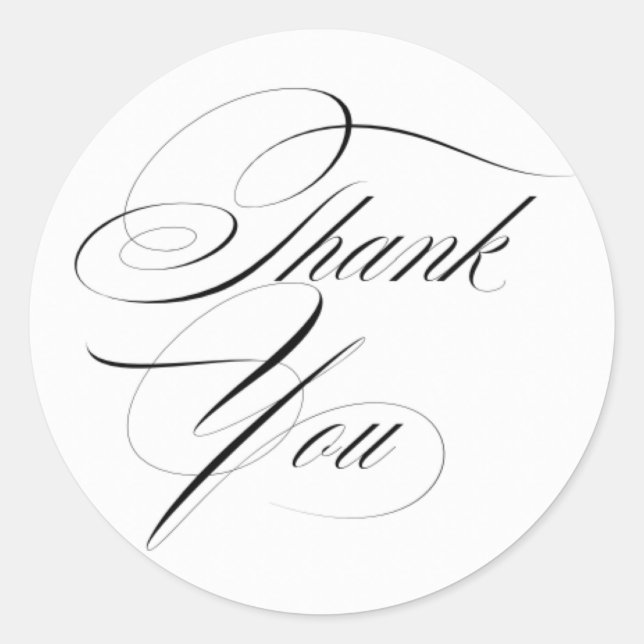 Thank you stickers (Front)