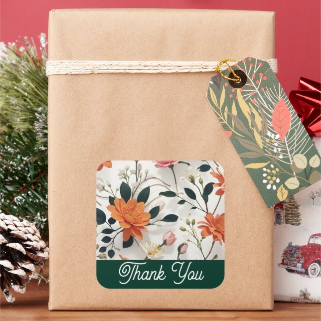 Thank you stickers (Holiday)